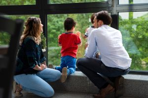 Bürgermeisterkandidat Matthias Großgarten mit Familie