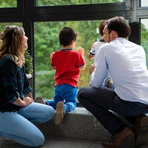 Bürgermeisterkandidat Matthias Großgarten mit Familie