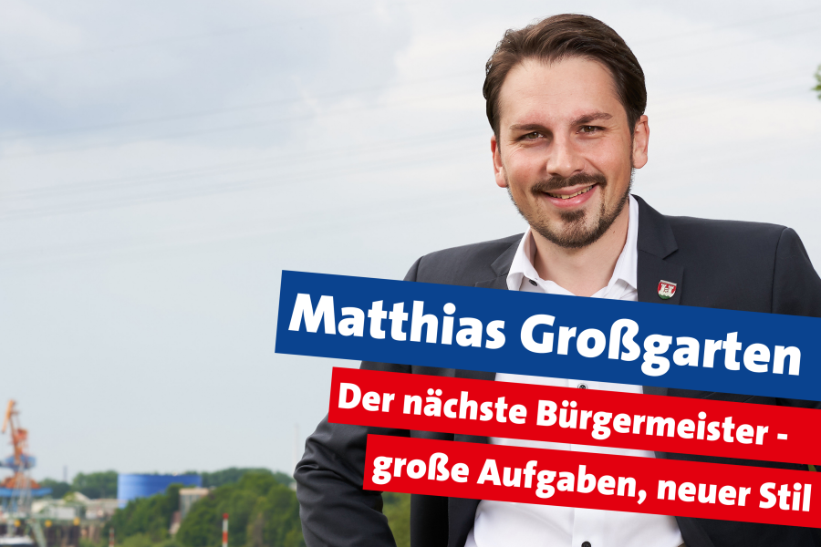Matthias Großgarten - Bürgermeisterkandidat Niederkassel Banner