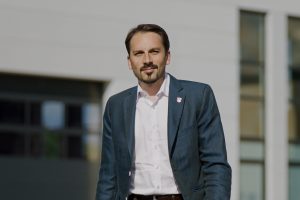 Matthias Großgarten im Gewerbegebiet