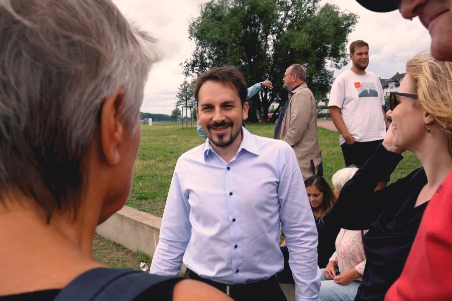 Bürgermeisterkandidat Matthias Großgarten im Gespräch